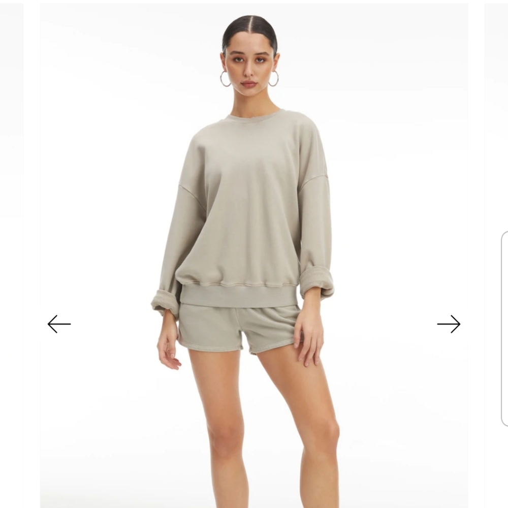 Good American Crew Sweatshirt NWT